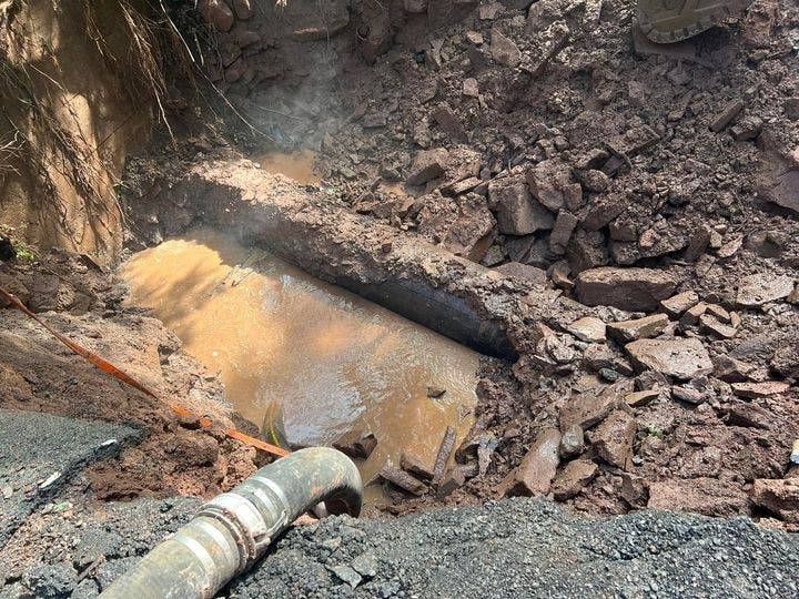 A large water main break took place on Aug. 9 near Branch Brook Park at the border of Belleville and Newark. It also affected Bloomfield.
