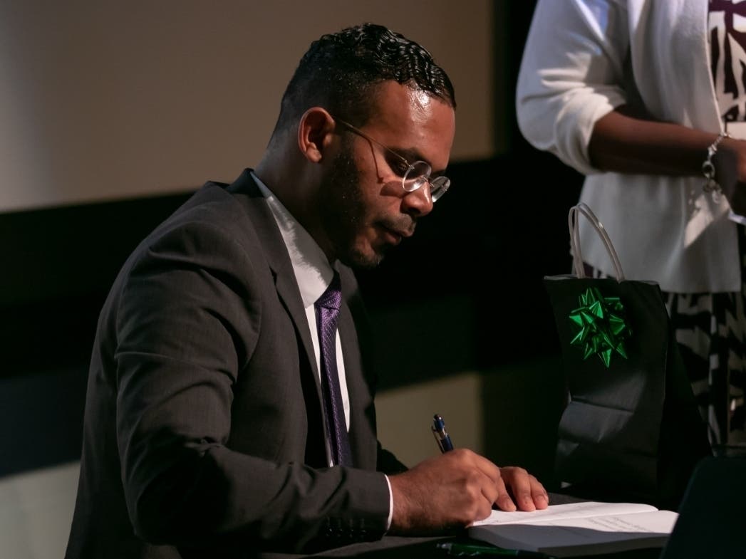 The Rev. Bolivar Flores hosts a signing event in Newark for his latest book, “Hispanic Religious Leaders and Civic Engagement.”