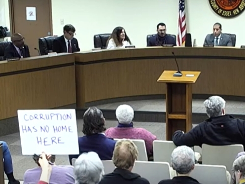 The Montclair Town Council voted to place its township manager on temporary paid administrative leave during a fiery meeting on Tuesday night.