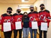 Jack Hughes, Miles Wood, Erik Haula, and MacKenzie Blackwood paid a visit to pediatric patients at Newark Beth Israel Medical Center on Thursday.