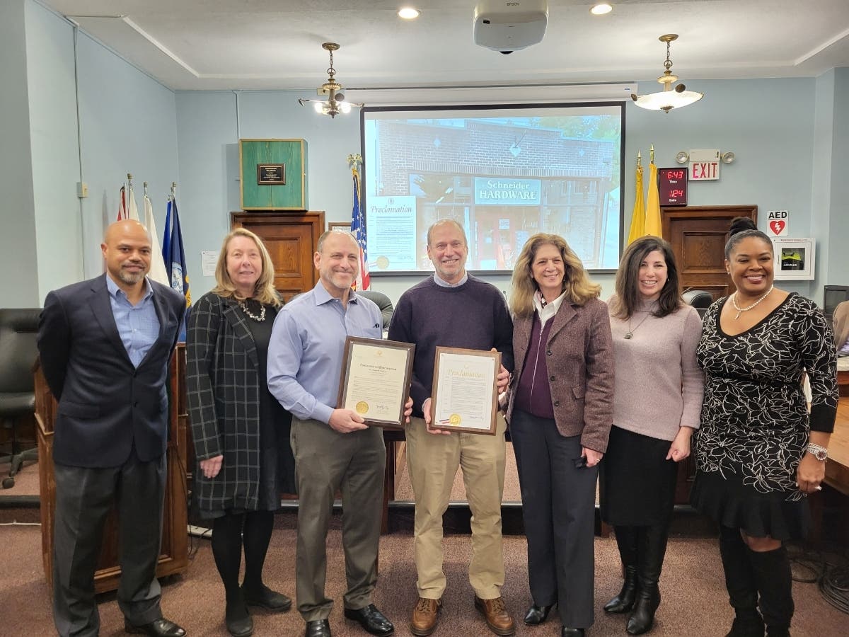 Schneider Hardware in Essex County, New Jersey is celebrating its 100th anniversary, a milestone that earned its owners a round of applause and special proclamations during a recent town council meeting.