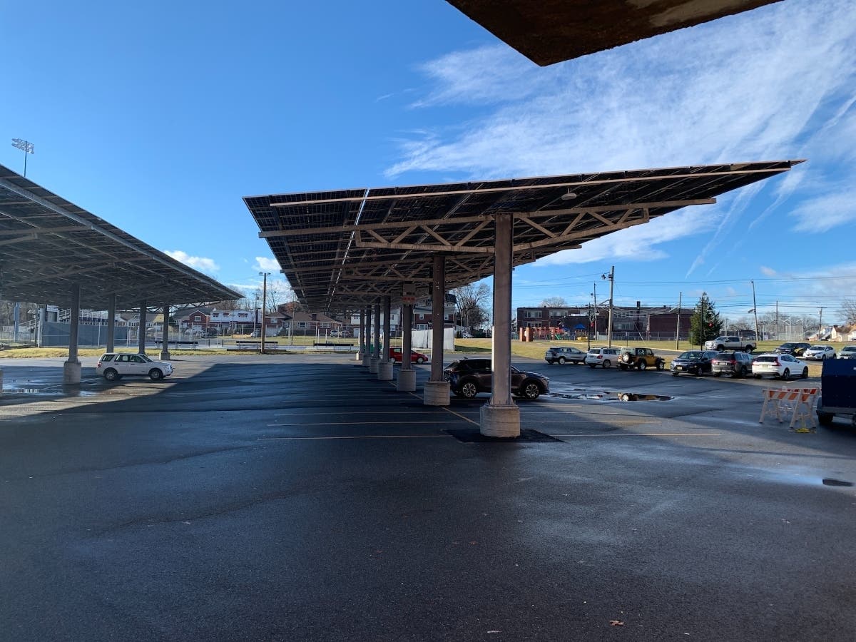 Solar panels, carport roofing and new light poles are among the latest additions to the Belleville school district, administrators said.