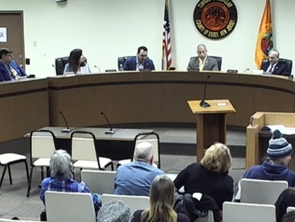 The Montclair Town Council took its first step towards possibly cutting ties with its embattled township manager, Timothy Stafford, during a contentious public meeting on Tuesday evening.