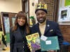 Rapper-turned-councilman Dupré Kelly paid a visit to Roseville Community Charter School in Newark for its annual “Kings Who Read” literacy event.