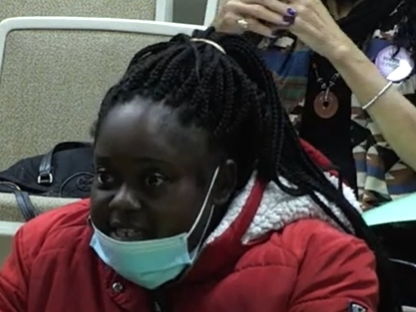 Kelia Johnson, a resident at Union Gardens at 50 Greenwood Avenue, was among the community members who spoke during the public comment portion of the Montclair Town Council meeting on March 14.