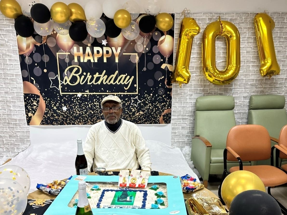 Jaylynn Morrison, a former public school teacher in Newark, recently celebrated his 101st birthday surrounded by friends at Sage Eldercare in Summit, NJ.