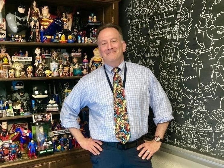 Jay Wecht, an English language arts teacher at Roosevelt Middle School in West Orange, was recently named the Essex County Education Association's “Educator of the Year for Distinguished Service.”