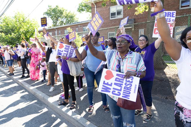 NJ Nurses Demand New Contract; Hundreds Rally At Belleville Hospital ...