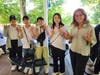 A group of high school students from Japan recently got a chance to visit West Orange and experience a taste of life in New Jersey with some help from the West Orange Rotary Club. Above, Mayor Susan McCartney poses for a photo with the visiting youth.