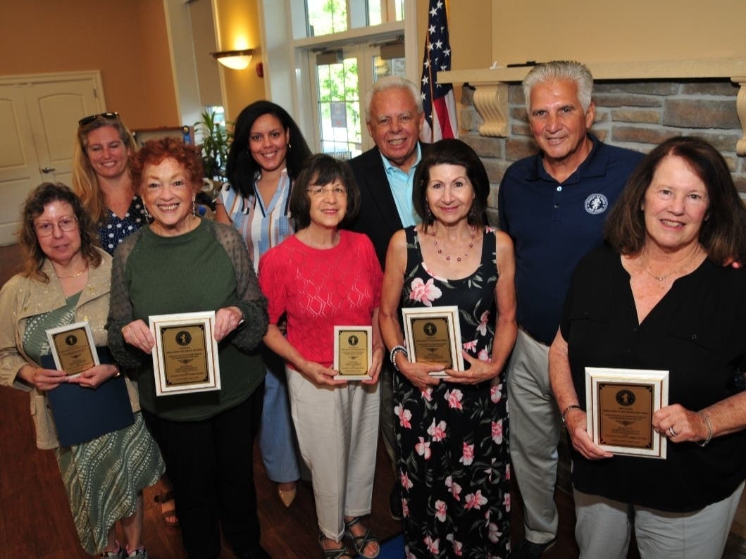Five Livingston residents were winners in the annual Essex County juried art show for seniors. More than 125 people entered the competition.