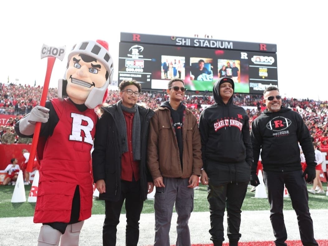Jeriel Penson, 15, was honored as the "Shining Knight of the Game" at the Rutgers game against Ohio State on Nov. 4.