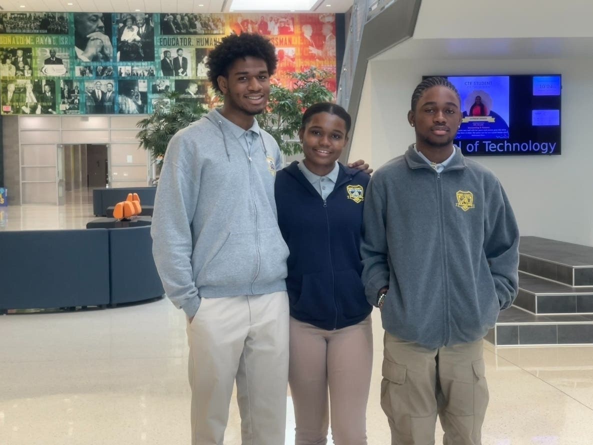 (Left to right) Brian Ametekpor, Babajide Hamzat, Aminah Augustin