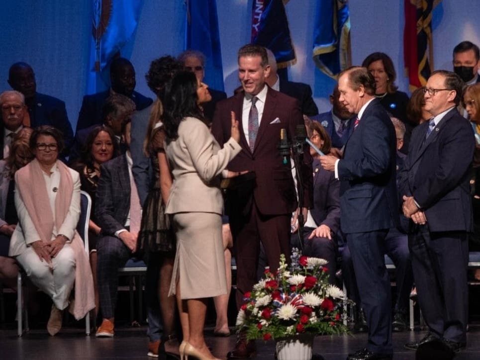 On Tuesday, Alixon Collazos-Gill was sworn into her office as a state assembly member in the 27th District, which includes the towns of Livingston, Millburn, Montclair, Roseland and West Orange in Essex County, and Clifton in Passaic County.