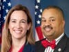 Rep. Donald Payne Jr. (right) and Rep. Mikie Sherrill (left) were among the House members who voted for the Tax Relief for American Families and Workers Act on Jan. 31.