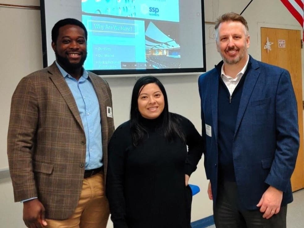 Marcus Roseneau, teacher Cindy Celi, Jude Santore