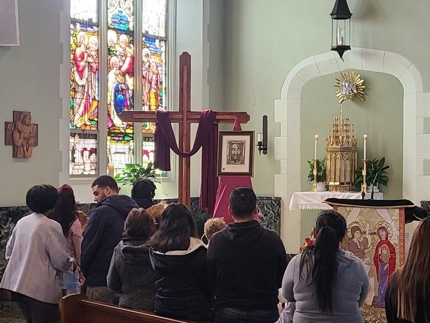 Attendees gather at 2023’s exhibit at St. Peter Church in Belleville, NJ.