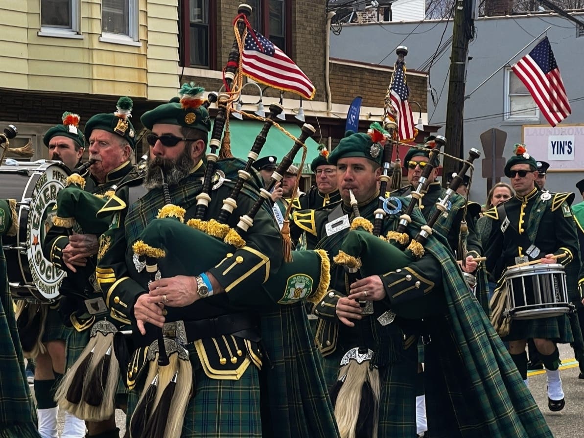 The 71st annual West Orange St. Patrick's Day Parade included marching bands, schools, bagpipers, police, fire, government and local community groups.