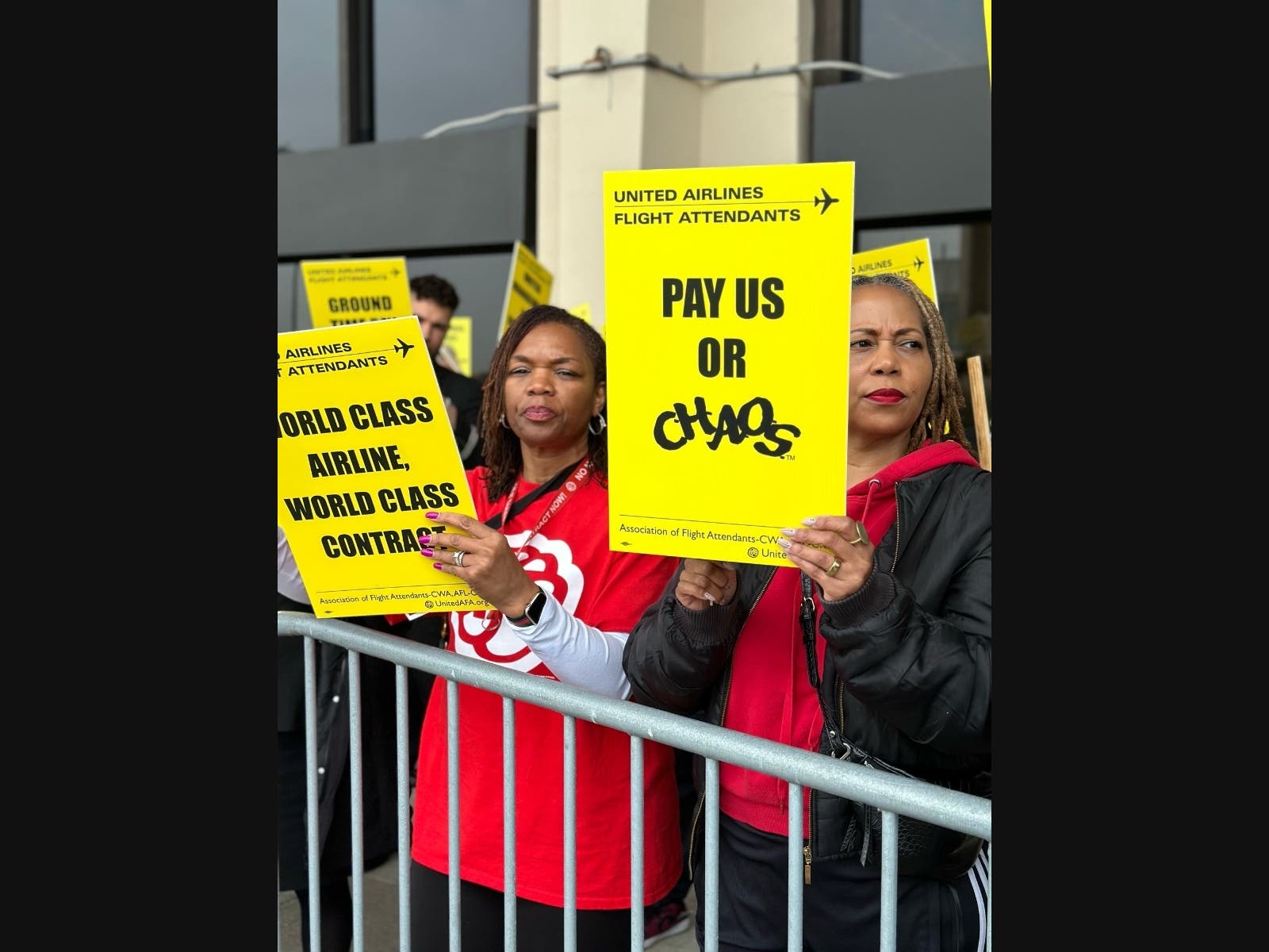 'Overworked, Underpaid': Flight Attendants Picket At Newark Airport ...