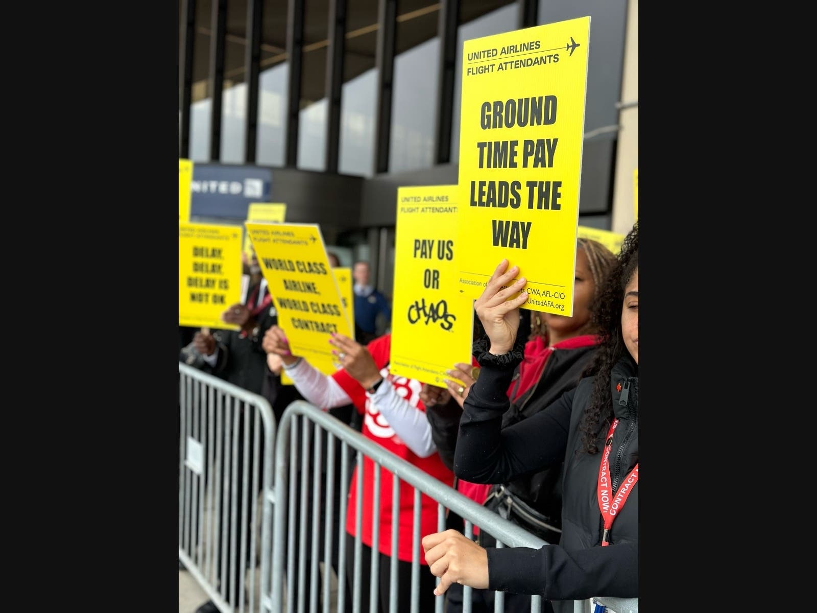'Overworked, Underpaid': Flight Attendants Picket At Newark Airport ...