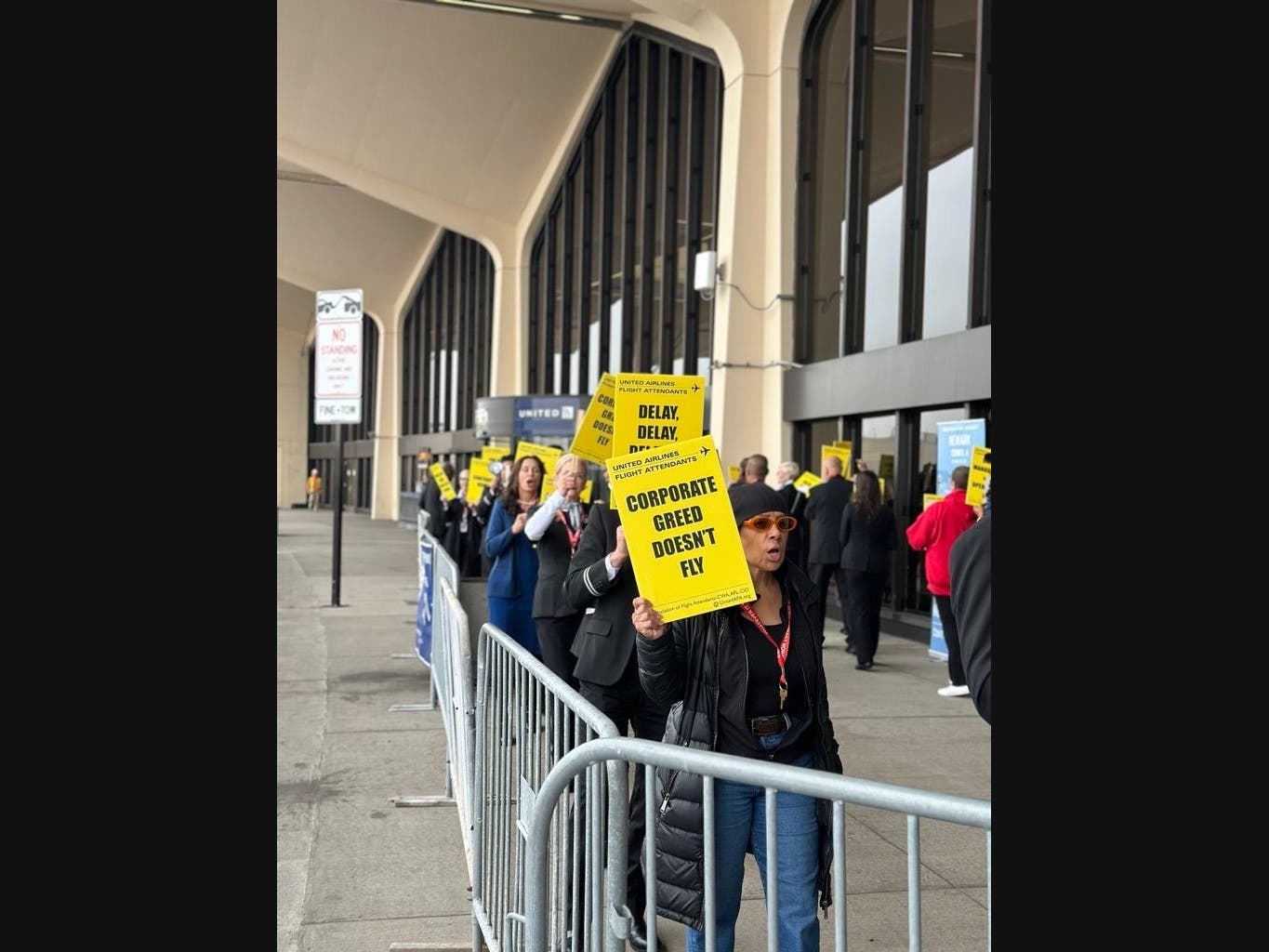 'Overworked, Underpaid': Flight Attendants Picket At Newark Airport ...