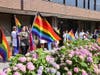Staff at Newark Beth Israel Medical Center and Children’s Hospital of New Jersey recently raised flags in celebration and recognition of National LGBTQ+ Pride Awareness Month.