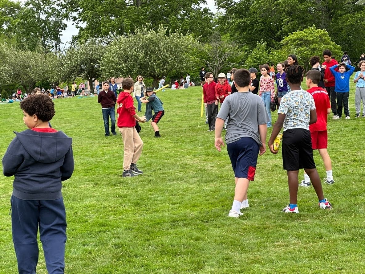 Fifth-graders from South Orange-Maplewood meet for the first time after writing to each other for a year – without using computers.