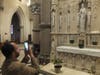 Andrew Masi takes a photo at the Cathedral Basilica of the Sacred Heart in Newark, New Jersey.