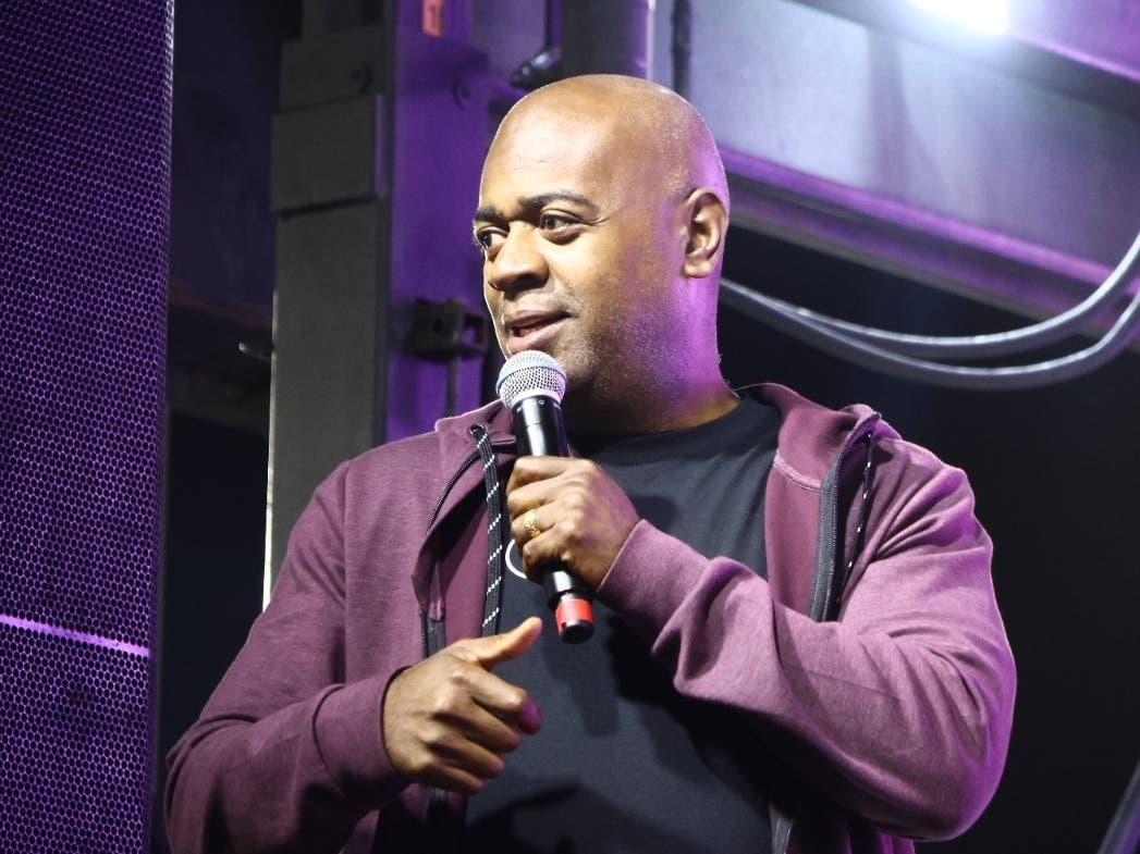 Newark Mayor Ras Baraka appears at the 2023 "24 Hours of Peace" festival in Newark, New Jersey. The festival returns for 2024 on Aug. 23.