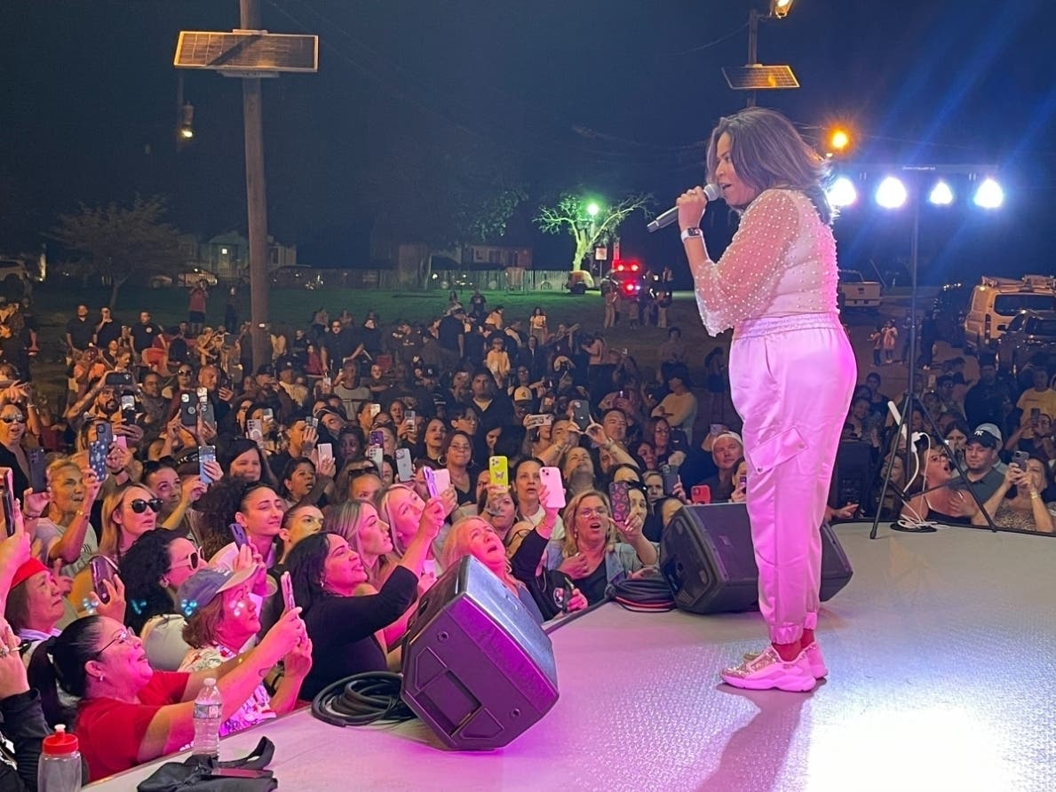 Freestyle pioneer Judy Torres gives fans some fond memories at a recent concert in Belleville, New Jersey.