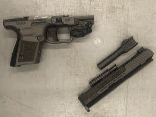 According to the TSA, one of its officers detected a disassembled 9mm handgun inside a Mississippi man’s duffle bag as it went through a security checkpoint x-ray machine at Newark Airport in New Jersey on Wednesday.