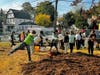 Students at Edison Middle School recently had their science classes outside to participate in hands-on environmental cleaning of the community gardens, in an annual effort dubbed "Harvest Day."