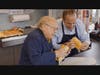 Danny Devito makes a sandwich with Peter Cancro, the founder of Jersey Mike’s
