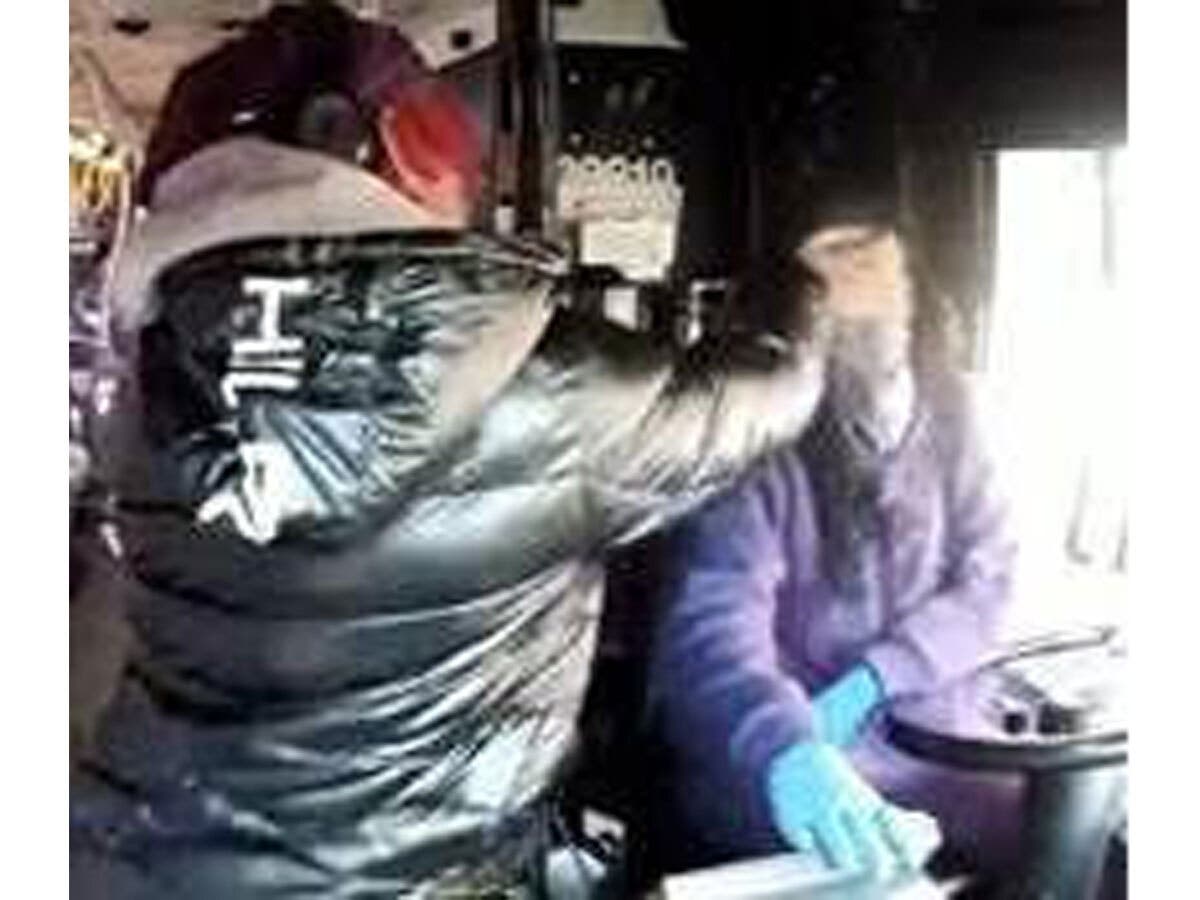 Police are searching for a man who allegedly slapped a NJ Transit bus driver in the face after she passed him up in Newark, authorities said Wednesday.