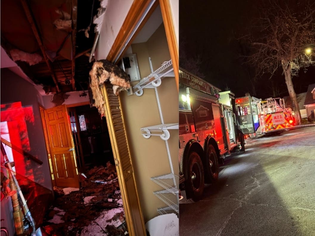Montclair firefighters extinguished a fire at a home on Buckingham Road on Friday. There were no reported injuries, authorities said.