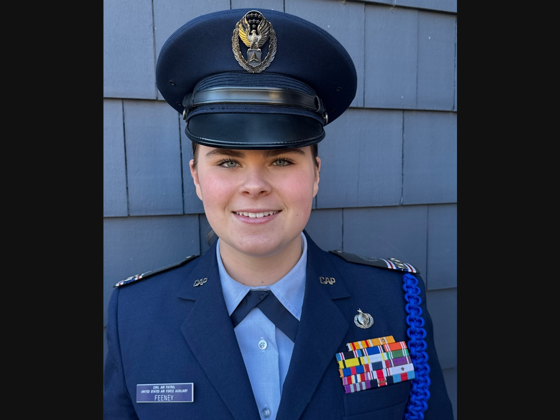 Several Civil Air Patrol cadets from North Jersey recently earned awards at a ceremony held to honor their achievements. Above, Erin Feeney.