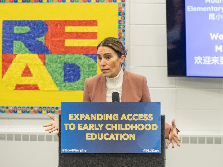 New Jersey Sen. Teresa Ruiz, who represents Newark, East Newark and Harrison in the 29th District, was one of several lawmakers present at Tuesday’s news conference at Maurice Hawk Elementary School in West Windsor.
