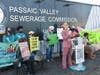 A coalition of legislators and community leaders hold a press conference and rally outside the Passaic Valley Sewerage Commission (PVSC) offices in Newark, New Jersey on March 13, 2025.