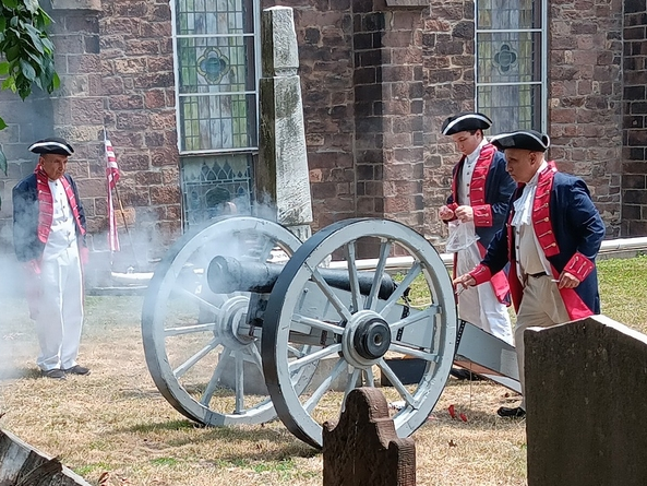 The Belleville Historical Society will host its annual July 4 morning ceremony at the old Belleville Dutch Reformed Church Cemetery on Friday, July 4.