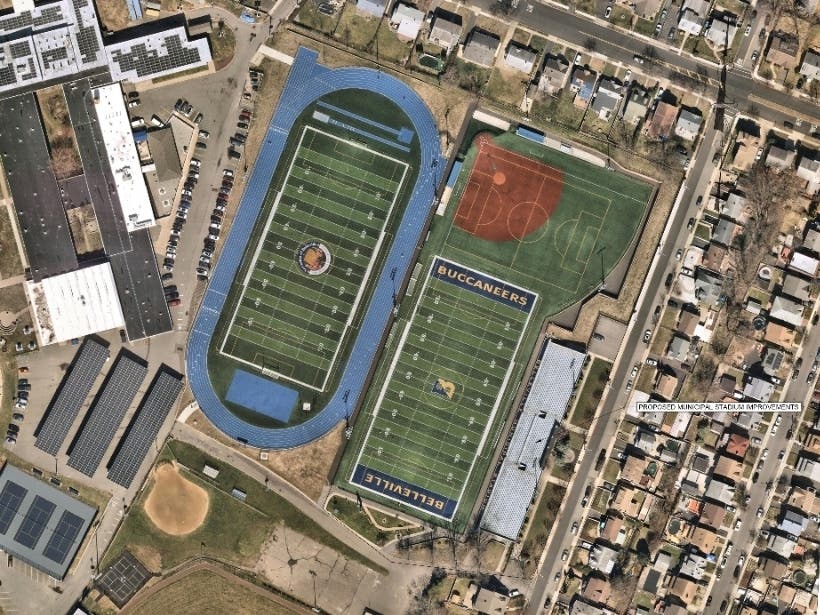 Belleville has announced plans to renovate the concrete stands and make other upgrades in Belleville Municipal Stadium at 100 Passaic Avenue using a combination of municipal funds and grant money obtained through the New Jersey Green Acres program.