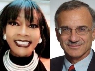 Two Montclair politicos – mayor Renee Baskerville (left) and former mayor Bob Russo (right) – previously declared their intent to run for an at-large seat on the Essex County Board of Commissioners. Baskerville has since exited the race, Russo remains.