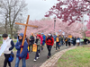 Religious leaders and parishioners march across Essex County, New Jersey on April 3, 2026 to protest the ongoing federal immigration crackdown.