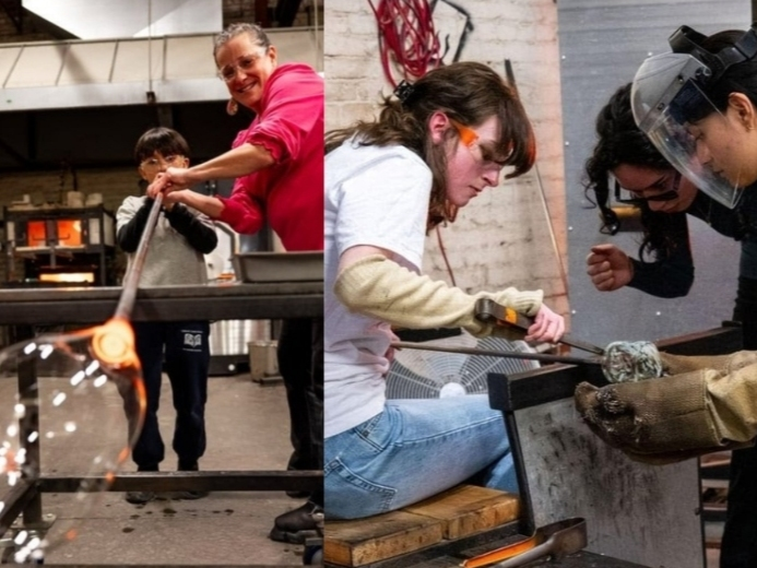 GlassRoots, a nonprofit based in Essex County, New Jersey, empowers youth by teaching them glassmaking skills through outreach programs, field trips and art classes.