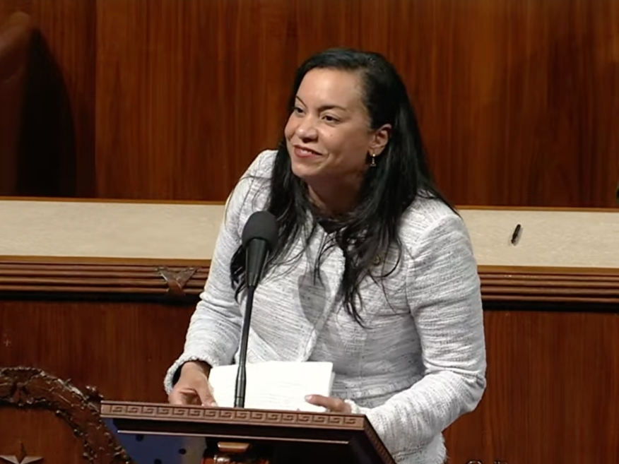 U.S. Rep. Analilia Mejia was sworn into office on April 20, 2026, becoming New Jersey’s newest member of the House of Representatives.