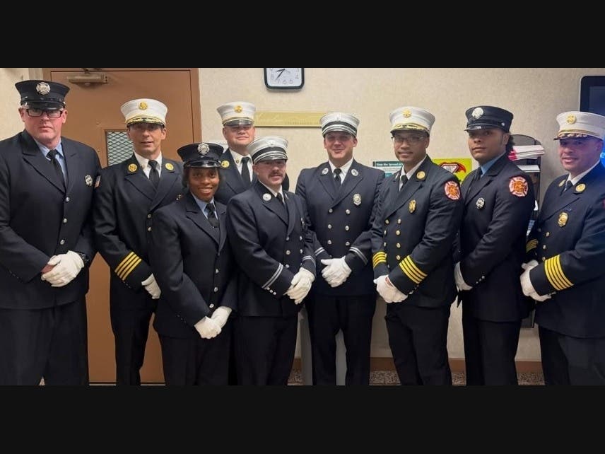 The Montclair Fire Department celebrated the promotions of several hardworking emergency responders at the town council meeting on April 21, 2026.
