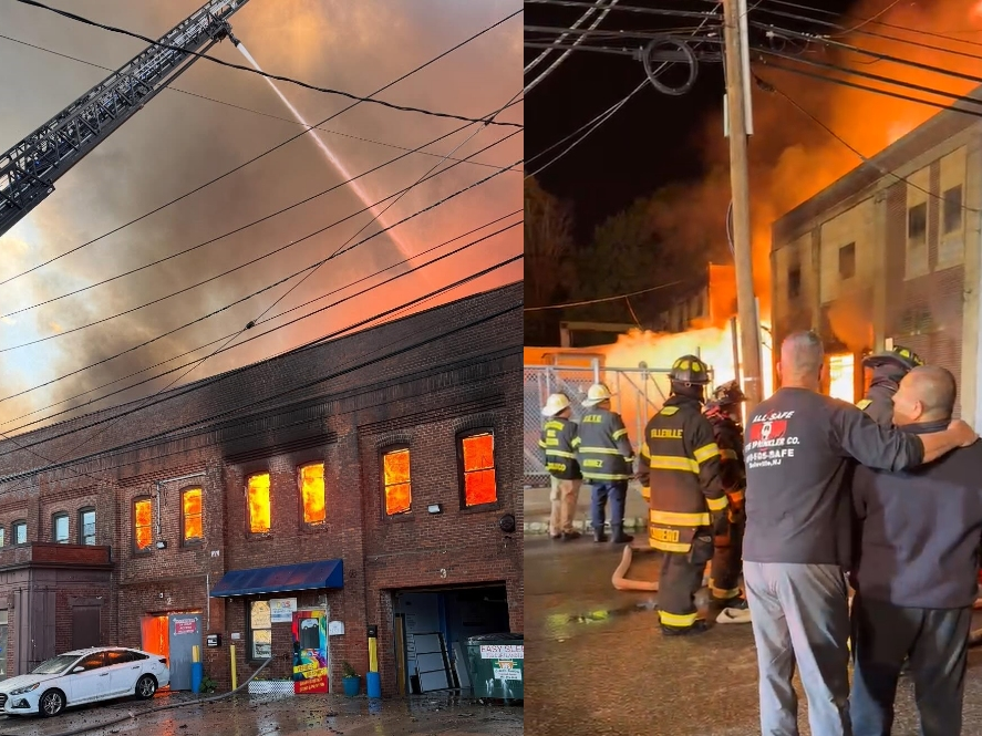 A massive, 12-alarm fire broke out on Cortlandt Street in Belleville, New Jersey on May 3, 2026.