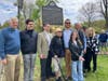 A crowd gathers for the Walker’s Pond Historic Marker Reveal at Walker Park hosted by the North Caldwell Historic Preservation Commission on May 2, 2026.