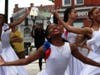 Students from Beyond the Boogie Dance Company perform at Montclair's Juneteenth flag raising event on June 19, 2026.