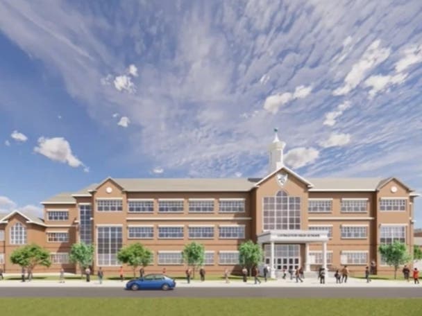 The above rendering was part of a public presentation at a Livingston Board of Education meeting. The district is proposing to put a school construction referendum before local voters.