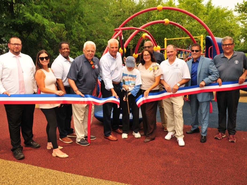 Essex County Riverfront Park in Newark, NJ recently got a $1.7 million facelift, including a modernized playground, baseball field, and tennis and basketball courts.