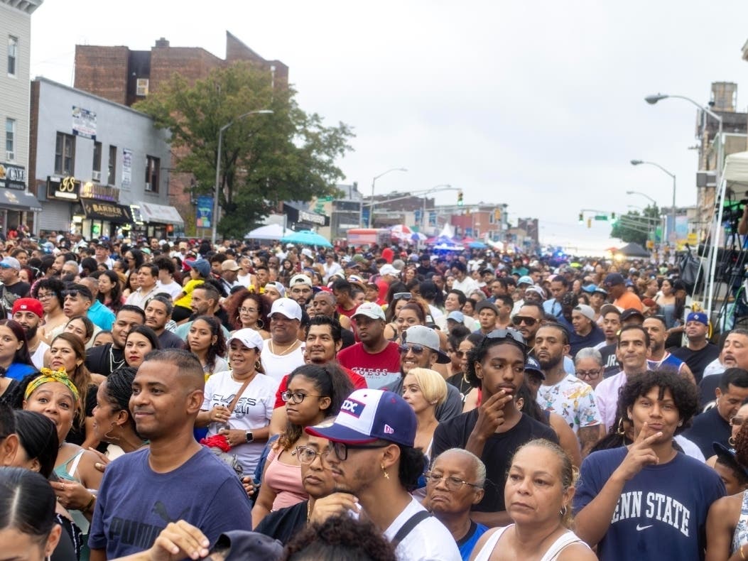 Newark’s annual Latin Festival will return on Sunday, Aug. 16. Above, a view of the crowd from the 2024 festival.